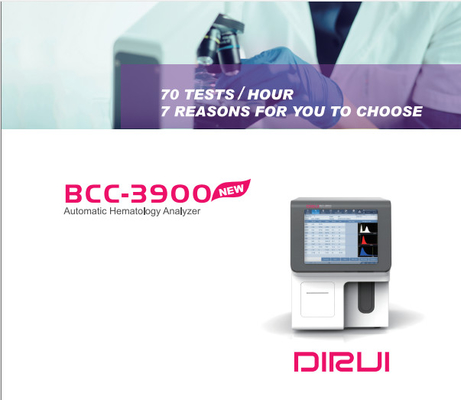 Analizador automático de la hematología BCC-3900
