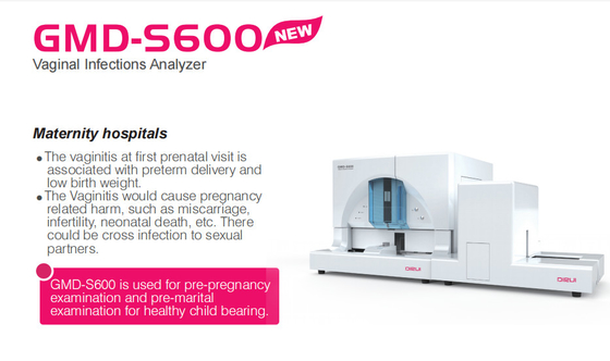 CE Vaginal Infections Analyzer auto de los aparatos médicos de ginecología GMD-S600