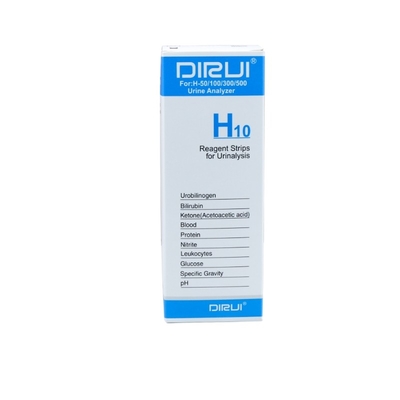 El análisis de orina de las tiras de prueba de la proteína de la orina ISO13485 H10 Dirui pela para la urinálisis