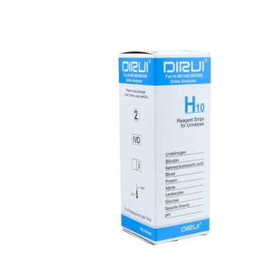 El análisis de orina de las tiras de prueba de la proteína de la orina ISO13485 H10 Dirui pela para la urinálisis